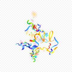 ribbon spiral confetti carnival color shine gift