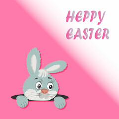Easter rabbit, Easter Bunny.
Vector illustration.