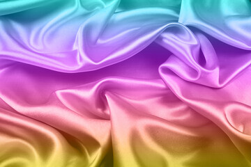 Colorful silk texture luxurious satin for abstract background. fabric color background