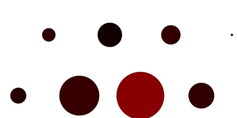 Light Red vector background with spots. Illustration with set of shining colorful abstract spheres. New template for a brand book.