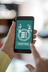 Hosting concept on a smartphone