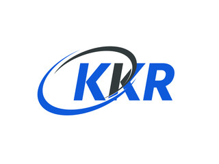 KKR letter creative modern elegant swoosh logo design