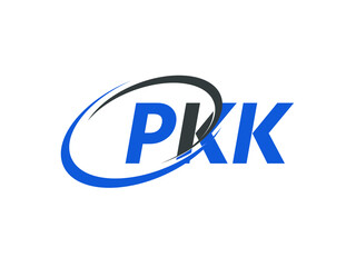 PKK letter creative modern elegant swoosh logo design