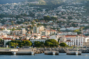 Funchal city at Madeira island, Portugal