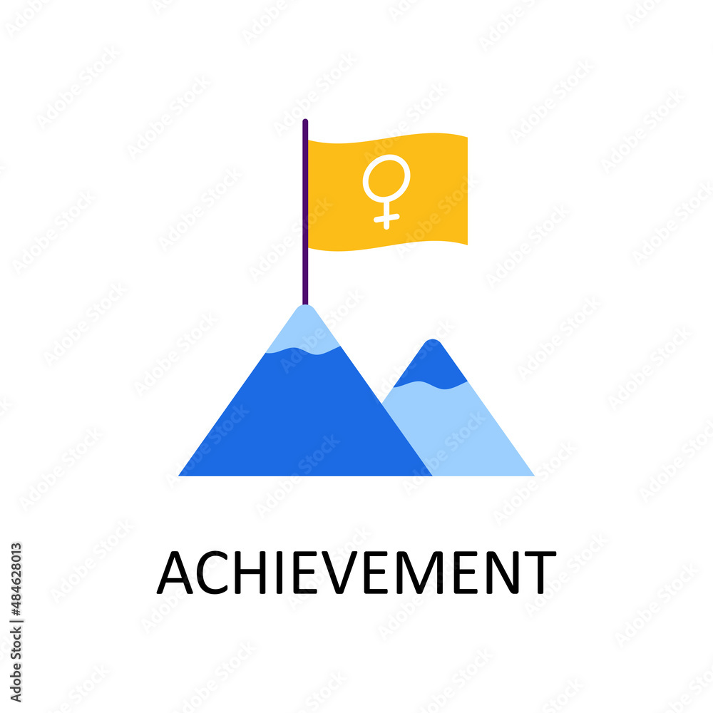 Poster achievement vector flat icon design illustration. home improvements symbol on white background eps 1