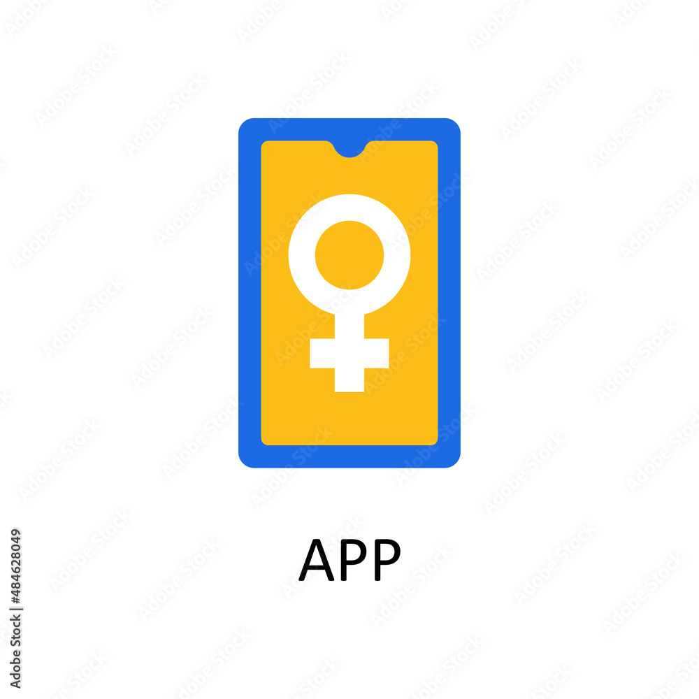 Poster app vector flat icon design illustration. home improvements symbol on white background eps 10 file
