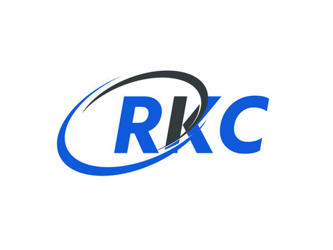 RKC letter creative modern elegant swoosh logo design