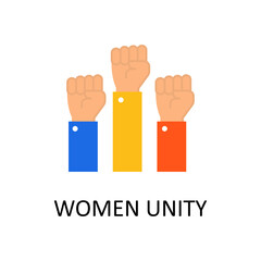 Women Unity vector Flat Icon Design illustration. Home Improvements Symbol on White background EPS 10 File