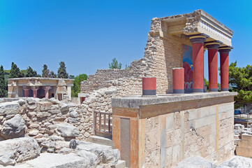Knossos, the archaeological site in Heraklion, Crete, Greece