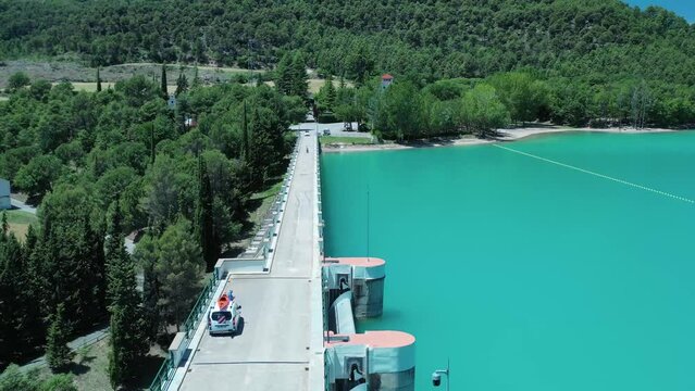 Embalse de Sant Pon&ccedil; comarca del Solson&eacute;s Lerida Spain