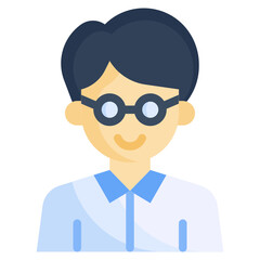 TEACHER flat icon,linear,outline,graphic,illustration