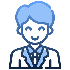 BUSINESSMAN Gradient icon,linear,outline,graphic,illustration
