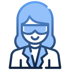 SCIENTIST Gradient icon,linear,outline,graphic,illustration