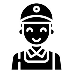 LOADER glyph icon,linear,outline,graphic,illustration