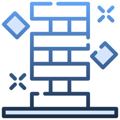 JENGA Gradient icon,linear,outline,graphic,illustration