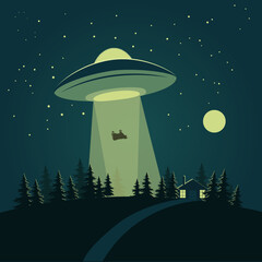 ufo in the night © Ivan