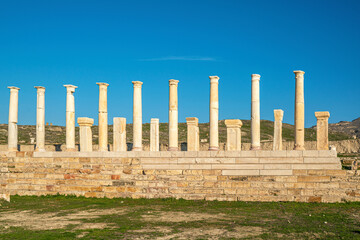 Fototapeta premium acropolis, agora, anatolia, ancient, ancient city, antique, apollonia, arch, archaeological, archaeology, archeology, architecture, civilization, colonnade, column, columns, culture, denizli, face, fa