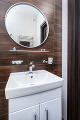 Bathroom with sink and mirror