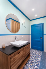 Bathroom with sink and mirror