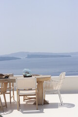 terrace overlooking the sea