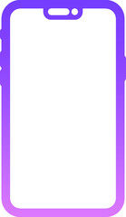 Smartphone Glyph Gradient Icon