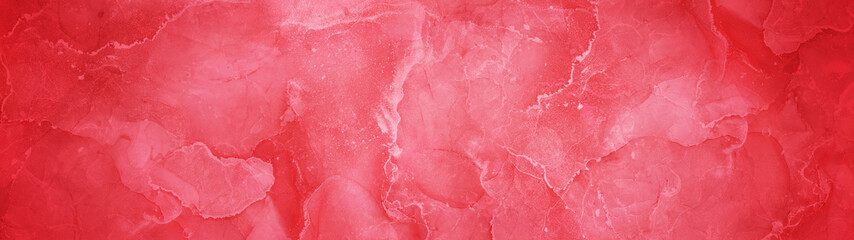 Fototapeta premium Decorative Fluid Art Painting In Alcohol Ink Technique Posh Red with Light Pink Colors Abstract Background Concept Of Elegance For Print Wallpaper