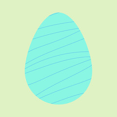 Easter egg. Vector icon colorful easter eggs. Vector illustration for your easter posters.