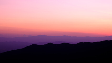 beautiful purple sky after sunset