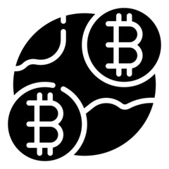 GLOBE glyph icon,linear,outline,graphic,illustration