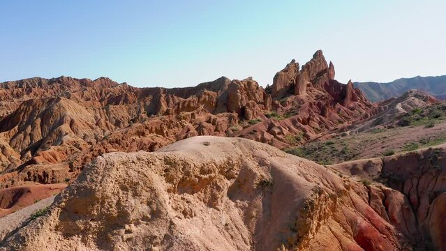 Skazka Canyon near Issykul kake in Kyrgyzstan