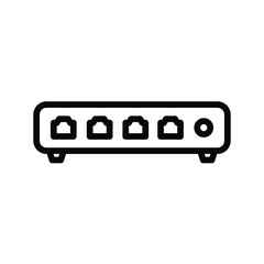 Network Switch Glyph Icon