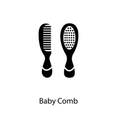 Baby Comb icon in vector. Logotype