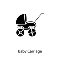 Baby Carriage icon in vector. Logotype