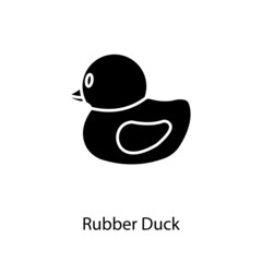 Rubber Duck icon in vector. Logotype