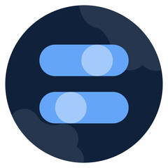 TOGLE BUTTON flat icon,linear,outline,graphic,illustration