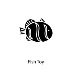 Naklejka premium Fish Toy icon in vector. Logotype