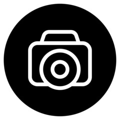PHOTO CAMERA glyph icon,linear,outline,graphic,illustration