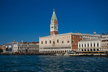 Fototapeta na wymiar View to Doge's palace in Venice, Italy