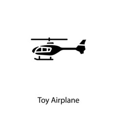 Toy Helicopter icon in vector. Logotype