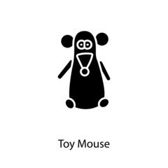 Toy Mouse icon in vector. Logotype
