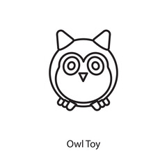 Owl Toy icon in vector. Logotype