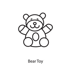 Bear Toy icon in vector. Logotype