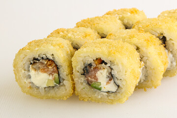 Japanese tempura roll with fish