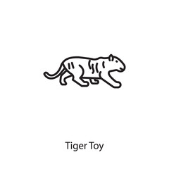 Tiger Toy icon in vector. Logotype