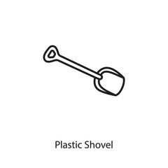Plastic Shovel icon in vector. Logotype