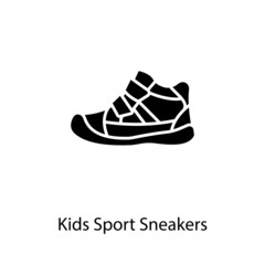 Kids Sports Sneakers icon in vector. Logotype