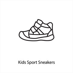 Kids Sports Sneakers icon in vector. Logotype