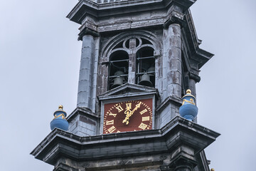 Western Church (Westerkerk, 1620 - 1631) - a Dutch Protestant church in Amsterdam. It lies in the most western part of the Grachtengordel neighborhood. Amsterdam, The Netherlands.