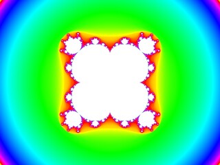 5次のマンデルブロ集合（虹色）