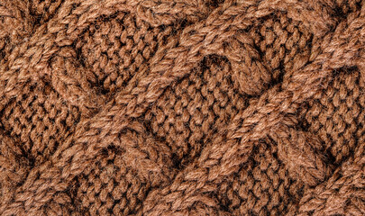 brown fabric texture closeup